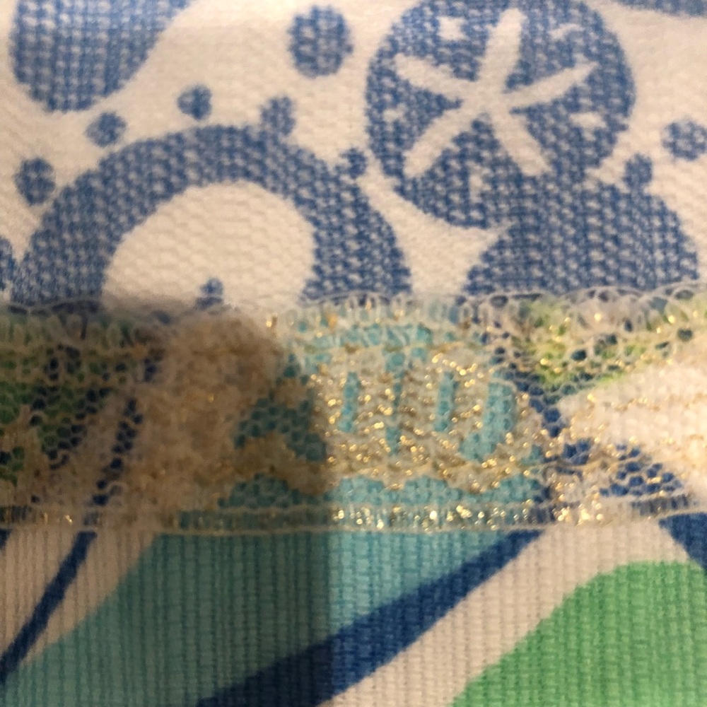 Lilly Pulitzer Tate Mini Skirt in Bay Blue Coasting Print - Size 4 - Picture 2 of 12